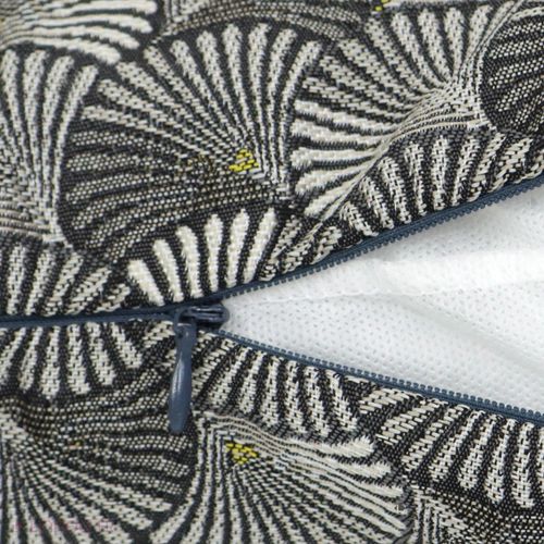 Housse De Coussin 60x60 Cm Shell Gris Argent