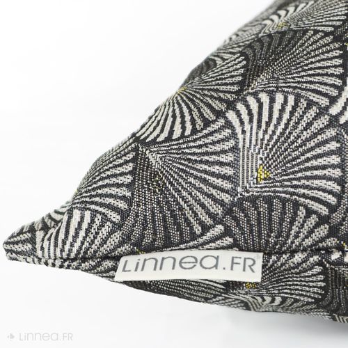 Housse De Coussin 60x60 Cm Shell Gris Argent