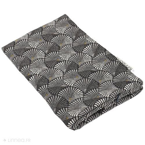 Housse De Coussin 60x60 Cm Shell Gris Argent