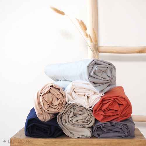 Drap Housse 180x200 Cm Coton Biologique Silla Blanc