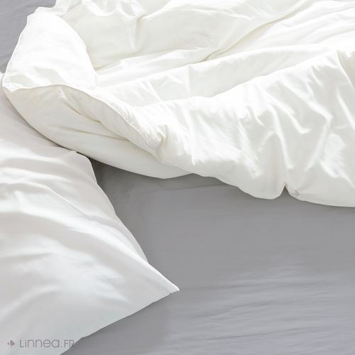 Drap Housse 180x200 Cm Coton Biologique Silla Perle