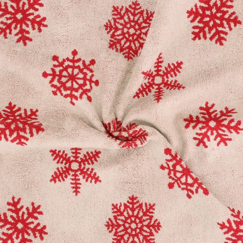 Lot De 2 Torchons De Cuisine Éponge 50x50 Cm Coton Ice Rouge