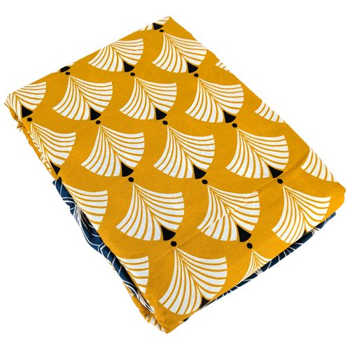 Parure De Lit 240x220 Cm Microfibre Pania Jaune 3 Pièces