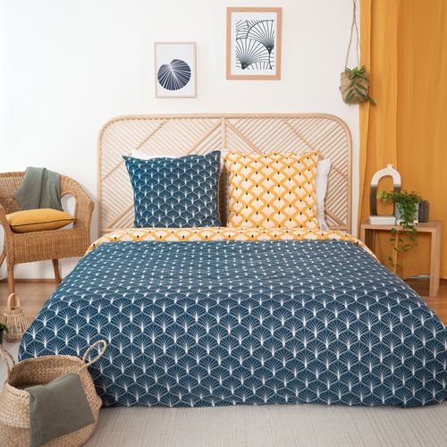 Parure De Lit 240x220 Cm Microfibre Pania Jaune 3 Pièces