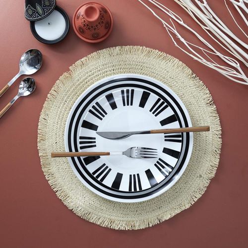 Lot De 2 Sets De Table Rond 38 Cm Circulo Beige