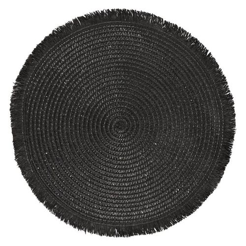 Lot De 2 Sets De Table Rond 38 Cm Circulo Noir