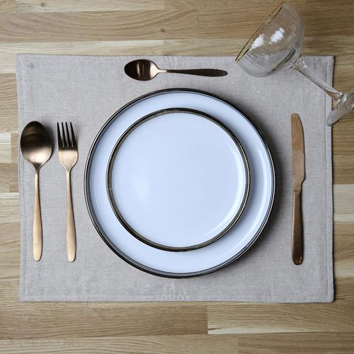 Lot De 2 Sets De Table 35x45 Cm Unico Beige