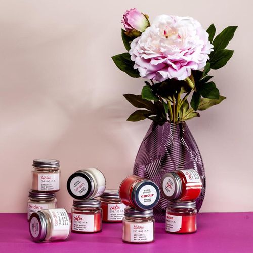 Bougie Parfumée Vaso Rose Senteur Vanille