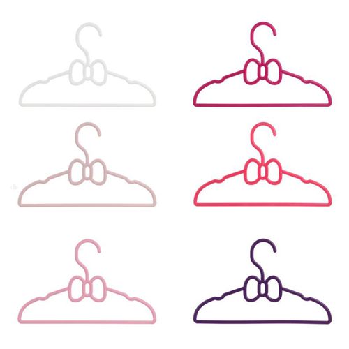 Lot De 6 Cintres Enfant Noeud Papillon Multicolore