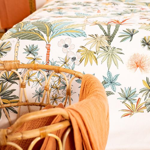 Parure De Lit 200x200 Cm Coton Mentissa Rose