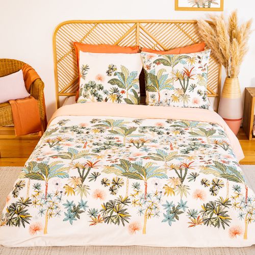 Parure De Lit 200x200 Cm Coton Mentissa Rose