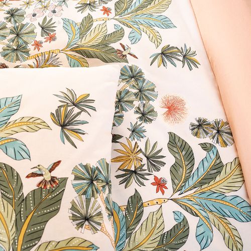 Parure De Lit 200x200 Cm Coton Mentissa Rose