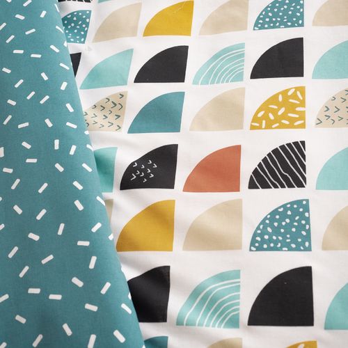 Parure De Lit 200x200 Cm Mixte Blue Bleu