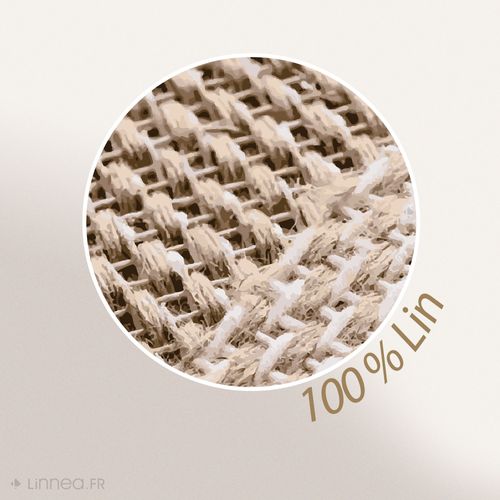 Drap Plat Uni 270x300 Cm Lin Lavé Froissé Sonate Gris Cendre