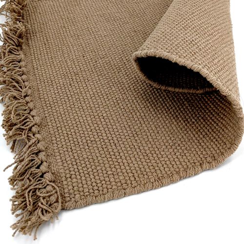 Lot De 2 Sets De Table à Franges 33x46 Cm Papeete Beige Camel