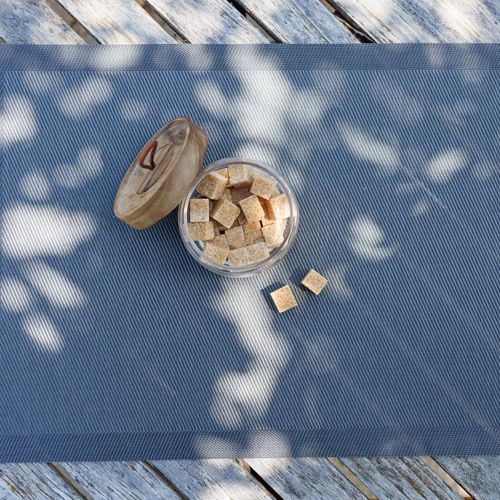 Lot De 2 Sets De Table Synthétique 33x46 Cm Takao Noir Basalte