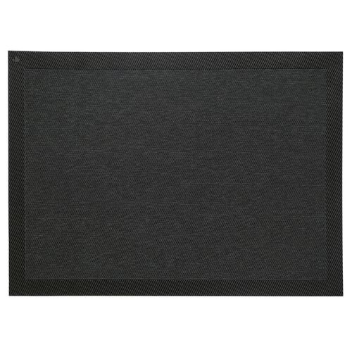 Lot De 2 Sets De Table Synthétique 33x46 Cm Takao Noir Basalte