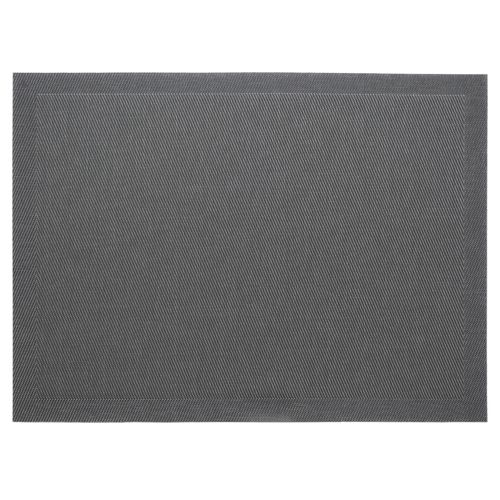 Lot De 2 Sets De Table Synthétique 33x46 Cm Takao Gris Granit