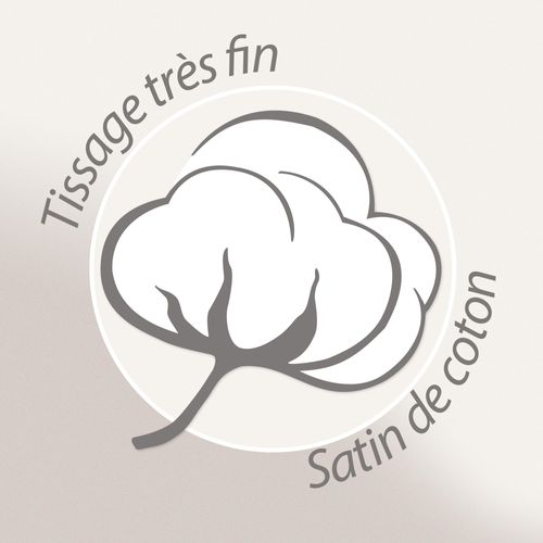 Housse De Couette 260x240 Cm Satin De Coton Grand Hôtel Blanc