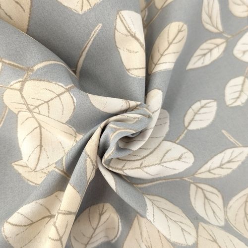 Drap Plat Imprimé 280x310 Cm En 100% Percale De Coton Lison Gris