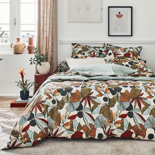 Taie D'oreiller 50x70 Cm Percale Coton Cascade Vert Sauge