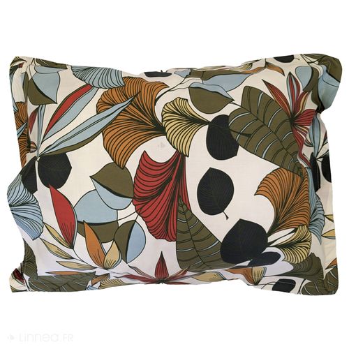 Taie D'oreiller 50x70 Cm Percale Coton Cascade Vert Sauge