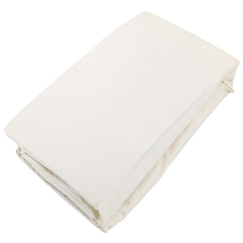 Drap Housse Uni 180x200 Cm Bonnet 35 Cm Percale De Coton Manoir Ivoire