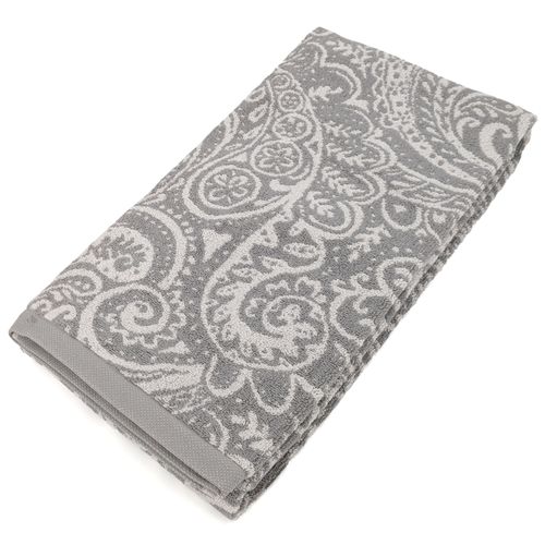 Drap De Douche Coton 70x140 Cm Motif Mandala Collection Plenty Gris