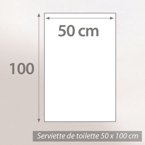 Serviette De Toilette 50x100 Cm Symetrie Coton Gris Losanges