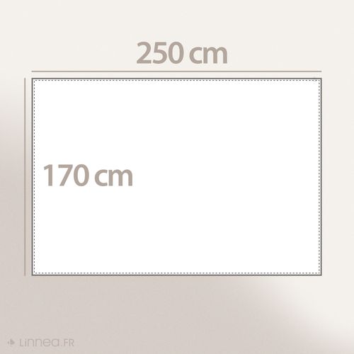 Nappe En Lin Et Coton 170x250 Cm Collection Mattis Gris Brume