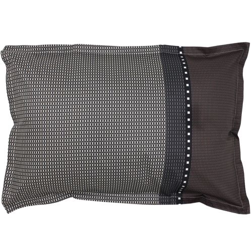 Parure De Lit 260x240 Cm 50x70 Cm En Satin De Coton Enzo Noir