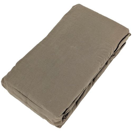 Drap Housse Palace Pur Coton Lavé 90x190 Cm Bonnet 30 Cm Uni Marron Tabac