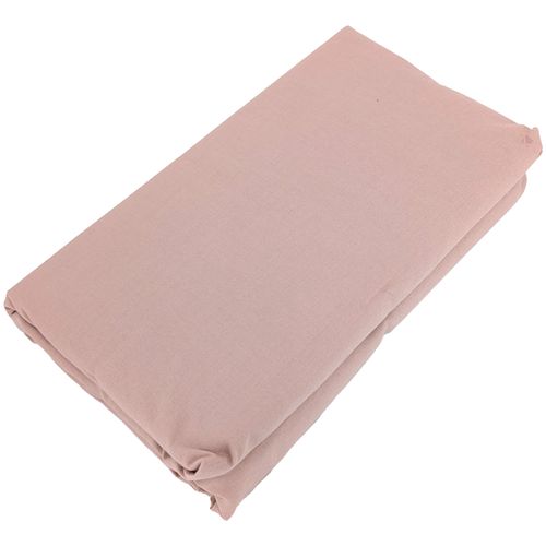 Drap Housse Palace Pur Coton Lavé 160x200 Cm Bonnet 35 Cm Uni Rose