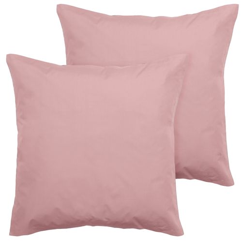 Parure De Lit 260x240 Cm Set 65x65 Cm Percale Manoir Rose