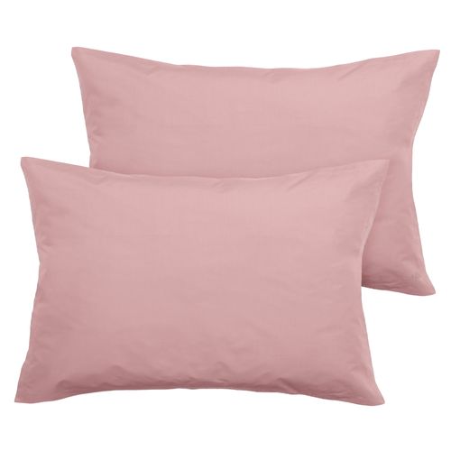 Parure De Lit 140x200 Cm Set 50x70 Cm Percale Manoir Rose