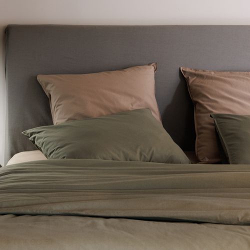 Drap Plat Palace Pur Coton Lavé 240x290 Cm Uni Beige Lin