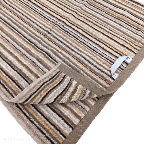 Serviette De Toilette 50x100 Cm Coton 500g/m2 Pure Stripes Ii Beige