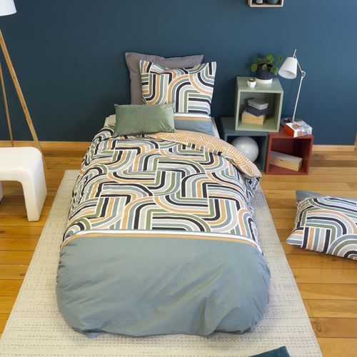 Parure De Lit 2 Pièces Pour Lit Simple 140x200 Cm Loute Coton