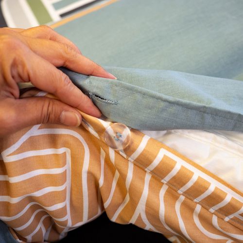 Parure De Lit 2 Pièces Pour Lit Simple 140x200 Cm Loute Coton