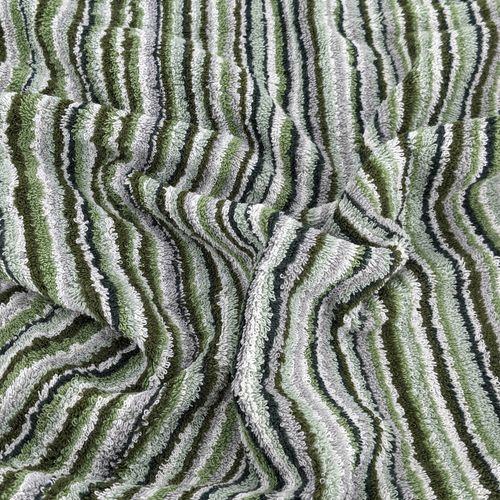 Parure De Bain Coton 500g/m2 Par 7 Pure Stripes Ii Vert