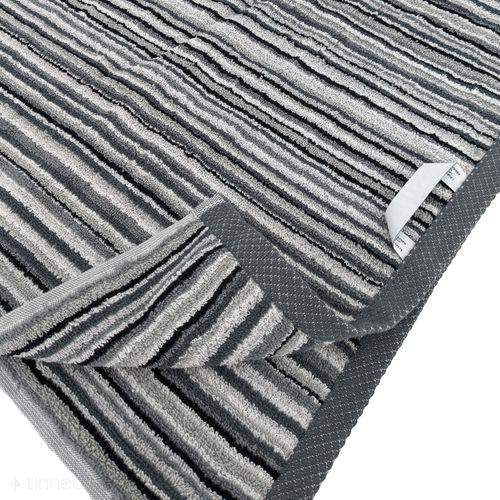 Parure De Bain Coton 500g/m2 Par 7 Pure Stripes Ii Gris