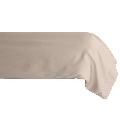 Taie De Traversin 43x190 Cm Percale De Coton Manoir Beige Lin