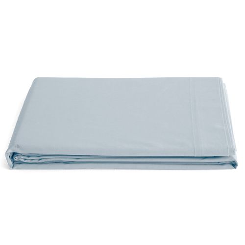 Drap Plat 270x300 Cm Percale De Coton Manoir Bleu Glacier