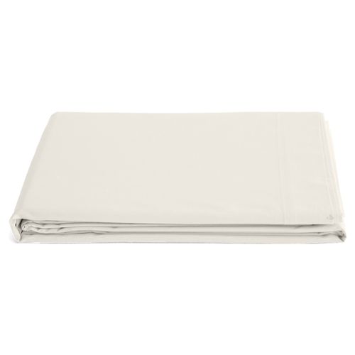 Drap Plat 270x300 Cm Percale De Coton Manoir Ivoire