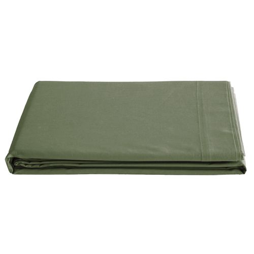 Drap Plat 270x300 Cm Percale De Coton Manoir Vert Mousse