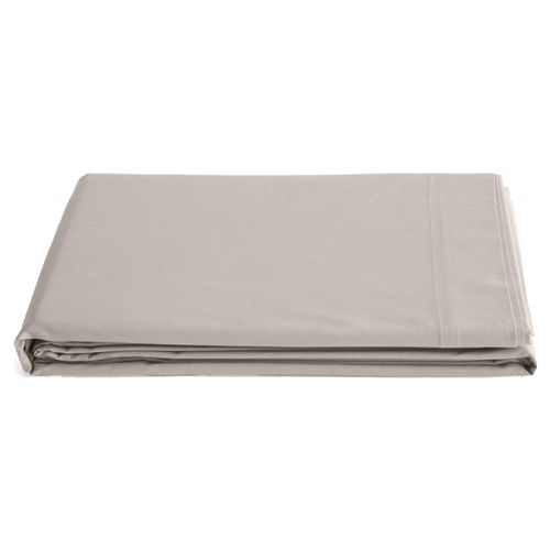 Drap Plat 180x290 Cm Percale De Coton Manoir Gris Cendre