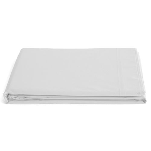 Drap Plat 180x290 Cm Percale De Coton Manoir Blanc Neige
