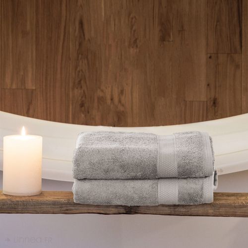 Drap De Bain Coton 550g/m2 95x140 Cm Collection Naïa Beige Lin