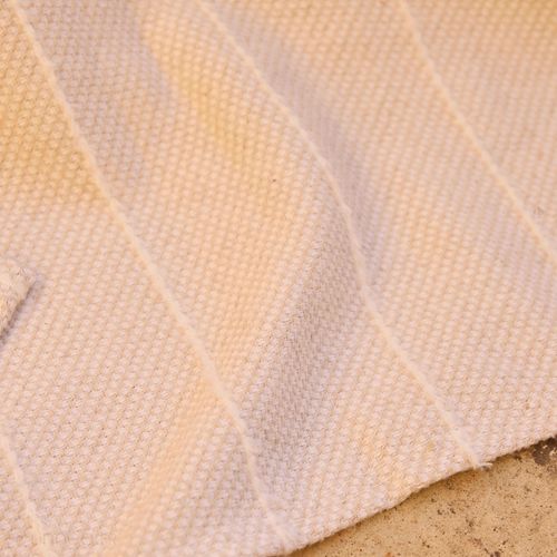 Dessus De Lit 270x250 Cm Honfleur Coton Et Lin Mélangés Écru Naturel