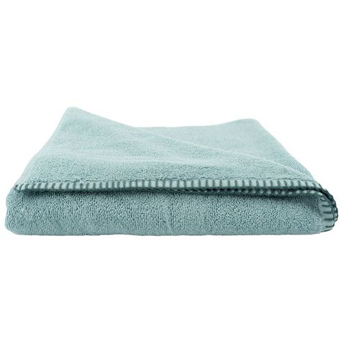 Drap De Douche Éponge Bouclette 70x140 Cm Fjord Coton Bleu Glacier